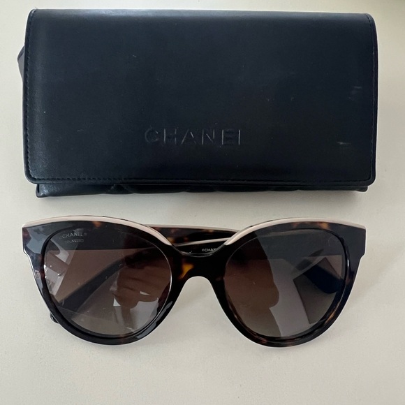 Chanel sunglasses tortoise cat eye OCH5414 great condition with case - Picture 5 of 10